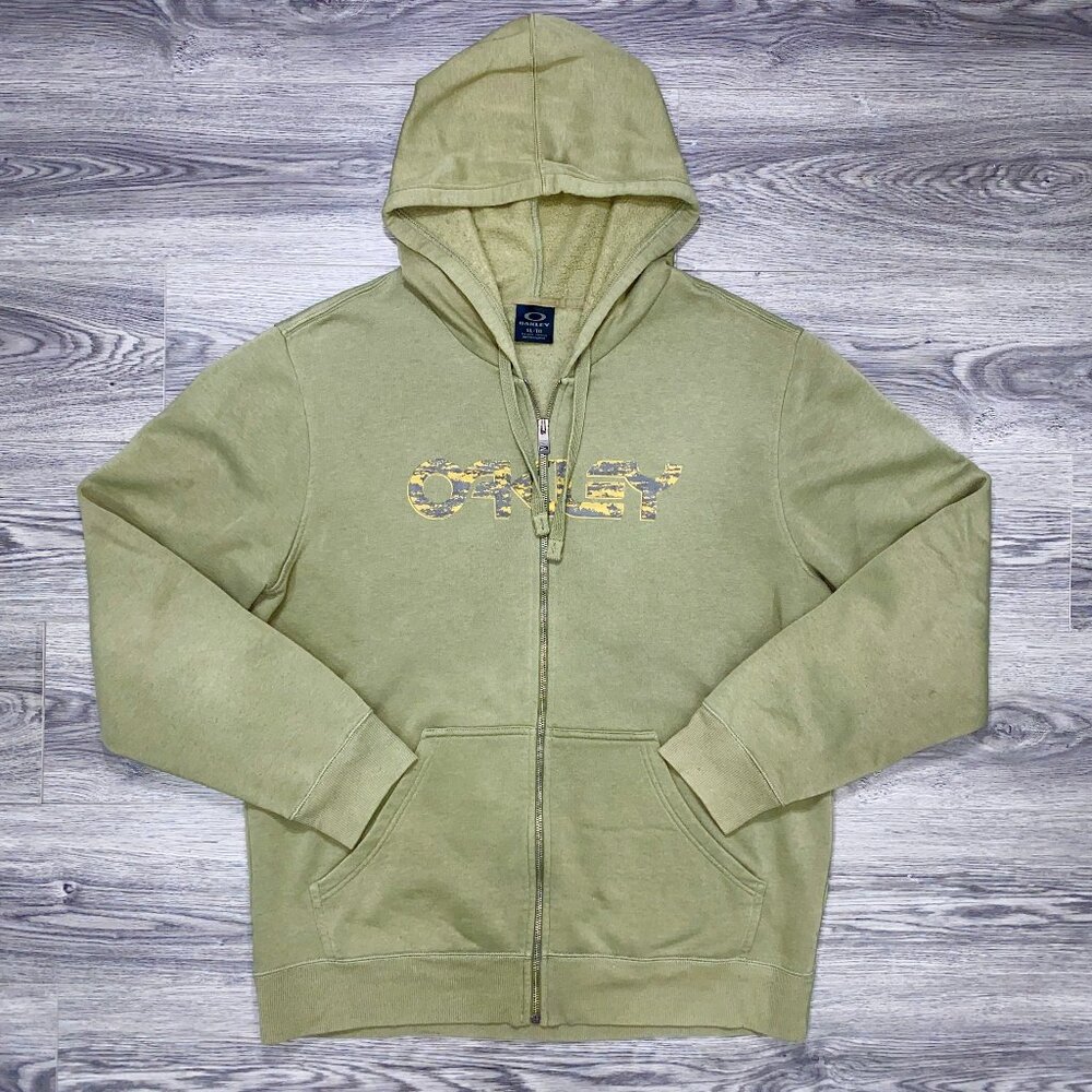 Oakley Factory Pilot Zip-Up Hoodie Sweatshirt Vintage